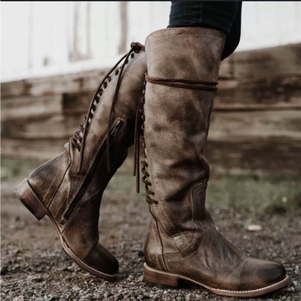 Freebird By Steven 'Stag' Size 9 Light brown Ice Leather Distressed Boots